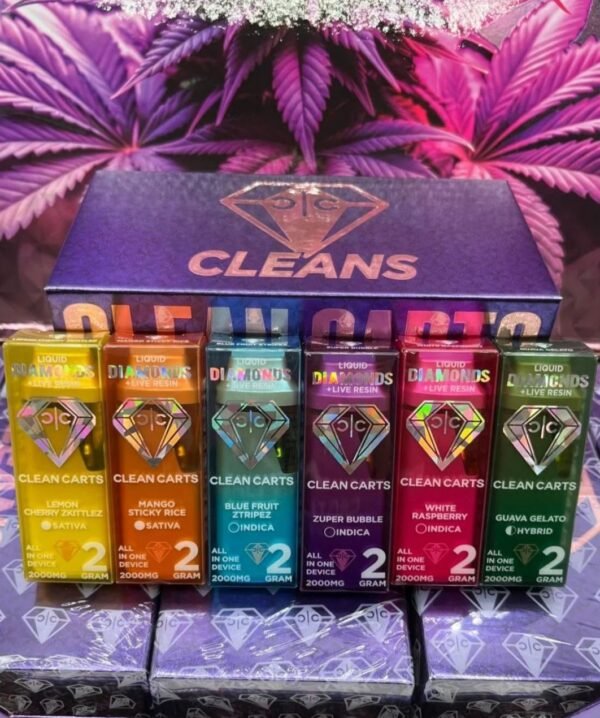 Clean Carts 2 Gram liquid diamond and live Resin Disposables