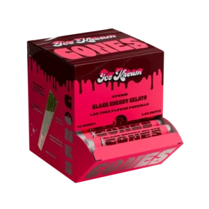 Black Cherry Gelato Sugar Cones