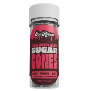 Black Cherry Gelato Sugar Cones