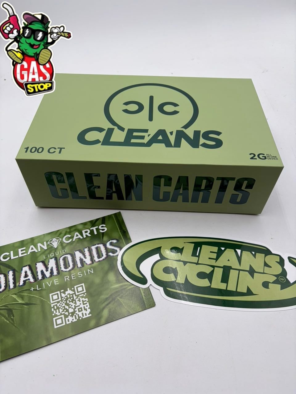 Clean Carts Spring Green 2G Disposable Clean Carts Spring Green 2G Disposable